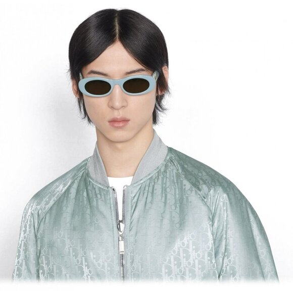 Dior CD DIAMOND EDITION R11 30F0 BRAND NEW Sunglasses Blue Brown Women Cat Eye - Picture 4 of 11